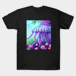 Jellyfish and Flower T-Shirt